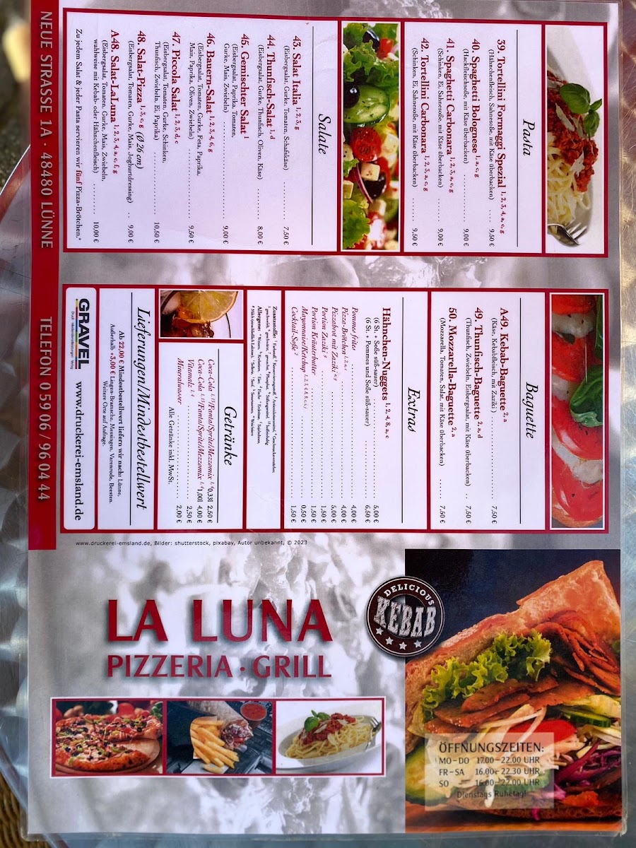 Menu Pizzeria La Luna-1